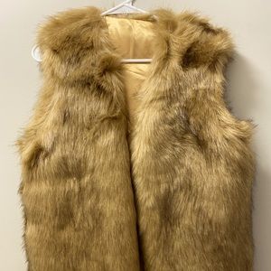 Thick, faux fur vest